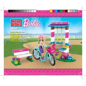 Mega Bloks Mattel Barbie Fab Park DBM00 Construction Set manual cover