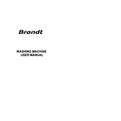 Brandt WFE0510K Washing Machine manual cover