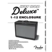 Fender Hot Rod Deluxe 112 Enclosure Speaker manual cover