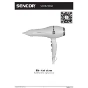 Sencor SHD 8200GD Hair Dryer manual cover