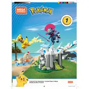 Mega Construx Mattel Pokemon Tropical Frost FVK80 Construction Set manual cover