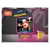 Mega Construx Mattel Detective Pikachu Mr Mime GHH03 Construction Set manual cover