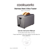 Cookworks 9166952 TA1710A-GS Toaster manual cover