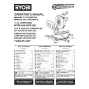 Ryobi TS1346 Saw manual cover