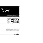 Icom IC-W32A Transceiver manual cover