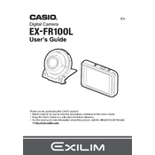 Casio EXFR100L Camera manual cover