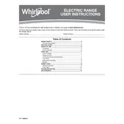 Whirlpool WFE500M4HS Range manual cover