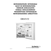 De Dietrich DRS515JE1 Refrigerator manual cover