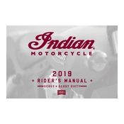 Indian Scout Sixty 2019 Motorcycle manual cover