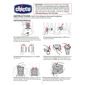 Chicco My Fit Zip Softgoods Removal Car Seat manual cover