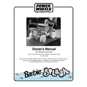 Power Wheels Mattel Barbie Splash 74350 Toy manual cover