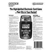 Radica Mattel Gin Rummy I3662 Toy manual cover