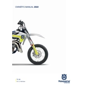 Husqvarna TC 65 2022 Motorcycle manual cover