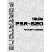 Yamaha PSR-620 Keyboard manual cover