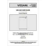 Vissani HVR440HBEF Refrigerator manual cover