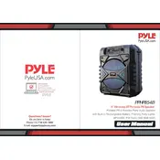 Pyle PPHP854B Speaker manual cover