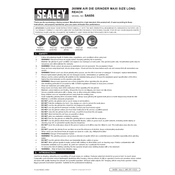 Sealey SA656 Grinder manual cover