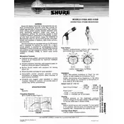 Shure 515SA Microphone manual cover