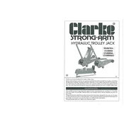 Clarke 7623020 CTJ3000QLG Hydraulic Trolley Jack manual cover