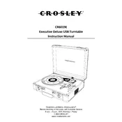 Crosley CR6019E Turntable manual cover