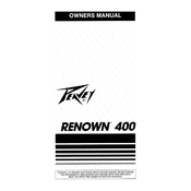 Peavey Renown 400 Amplifier manual cover