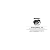 Bose QuietComfort 15 Acoustic Headphones manual cover