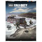 Mega Construx Mattel Call of Duty WWII Beach Invasion FXG07 Construction Set manual cover