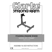 Clarke 7610122 CES680F Folding Engine Stand manual cover