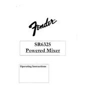 Fender SR-6325 071-6325-000 120V Audio Mixer manual cover