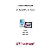 Transcend PF705 TS-PF705B Digital Photo Frame manual cover