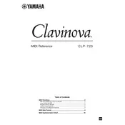 Yamaha Clavinova CLP-725 Piano manual cover