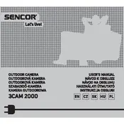 Sencor 3CAM 2000 Camera manual cover