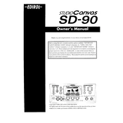 Roland SD-90 manual cover