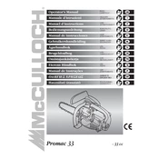 McCulloch PRO MAC 33 CC manual cover