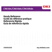 Oki C9650dn America Printer manual cover