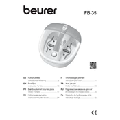 Beurer FB 35 Foot Spa manual cover