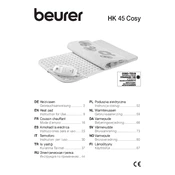 Beurer HK 45 Cosy Heat Pad manual cover