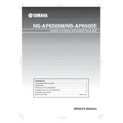 Yamaha NS-AP6500E Speaker manual cover