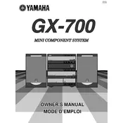 Yamaha GX-700 Mini Component System manual cover