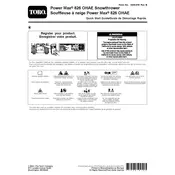 Toro Power Max 826 OHAE 37805 Snow Thrower