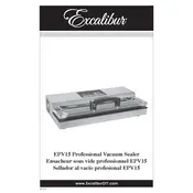 Excalibur EPV15 Sealer manual cover