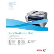 Xerox WorkCentre 3045 Printer manual cover