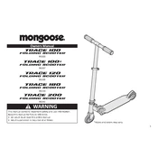 Mongoose Trace 100 Plus R6107 Scooter manual cover