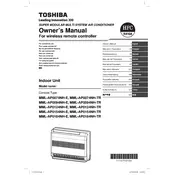 Toshiba MML-AP0074NH-E Air Conditioner manual cover