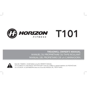 Horizon Fitness T101-07 Treadmill manual cover