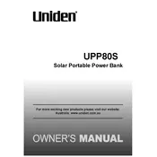 Uniden UPP80S Power Bank manual cover