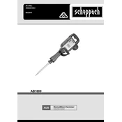 Scheppach AB1600 5908201904 Demolition Hammer manual cover