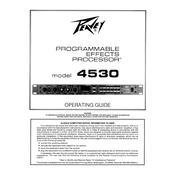 Peavey Model 4530 Processor manual cover