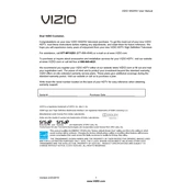 Vizio M420NV TV manual cover