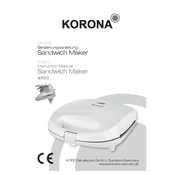 Korona 47017 Sandwich Maker manual cover